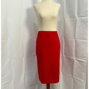 NWT Tommy Hilfiger Side Slit Red Skirt Size 8